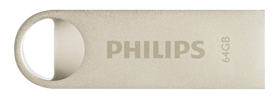 Philips FM64FD160B Moon edition 2.0 64GB USB 2.0 USB stick Sølv