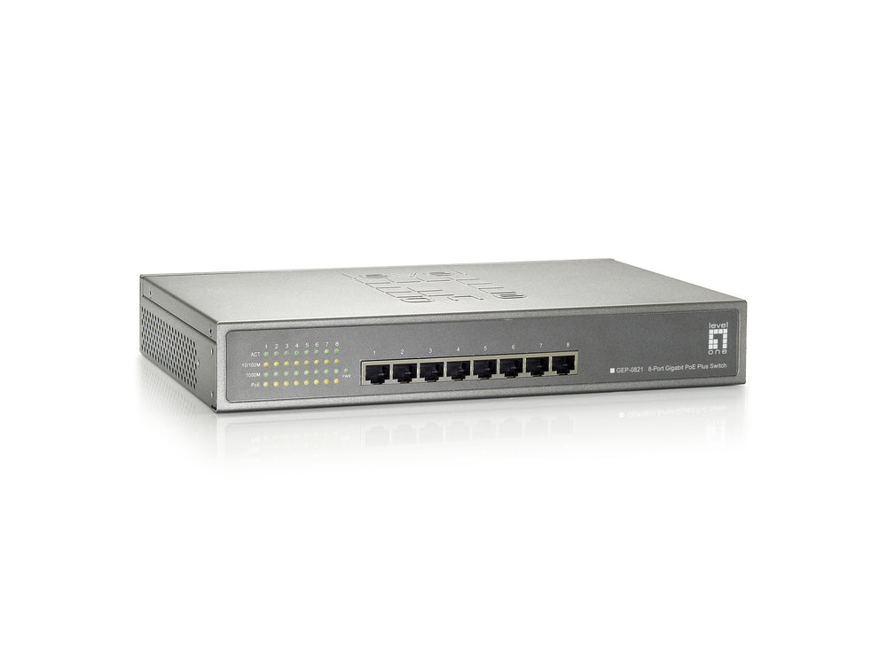 LevelOne GEP-0821 Switch 8-porte Gigabit PoE