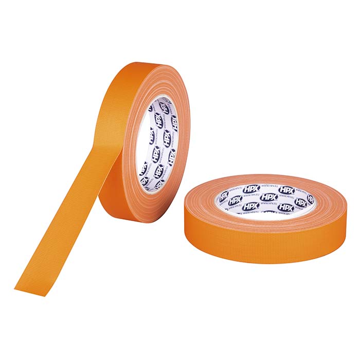Gaffatape fluo orange 25 mm x 25 m - HPX