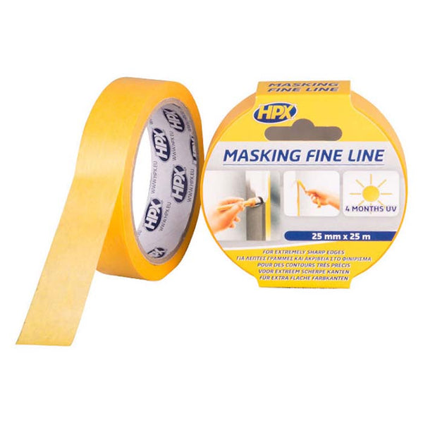 Maskingtape fine line 25 mm x 25 m orange - HPX
