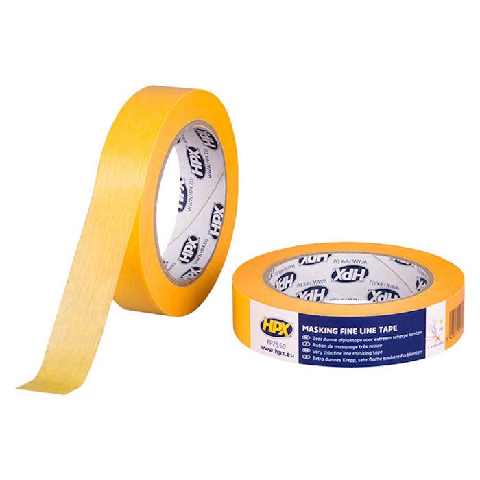 Fine line maskingtape 24mm x 50m orange - HPX