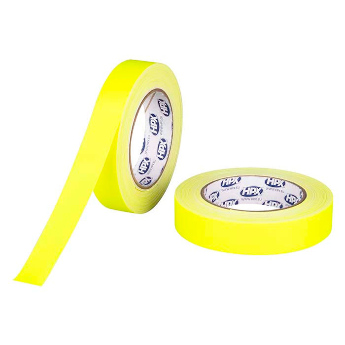 Fluo gaffatape 25mm x 25m - stærk, ingen limrester - HPX