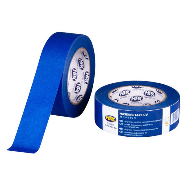 Afdækningstape - blå, 38mmx50m - hpx