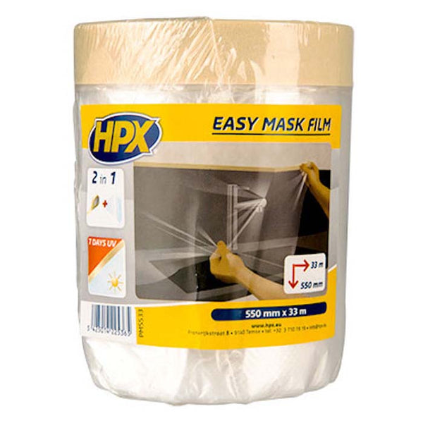 Afdækningsfilm 550 mm x 33 m elektrostatiske folie til vægge og møbler - HPX