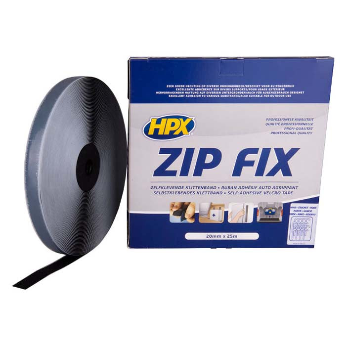 Velcrotape Træ - 20mm x25m (hook) - hpx