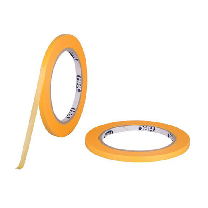 Afdækningstape 9 mm x 50 m fine line til præcisionskanter, UV-resistent - HPX