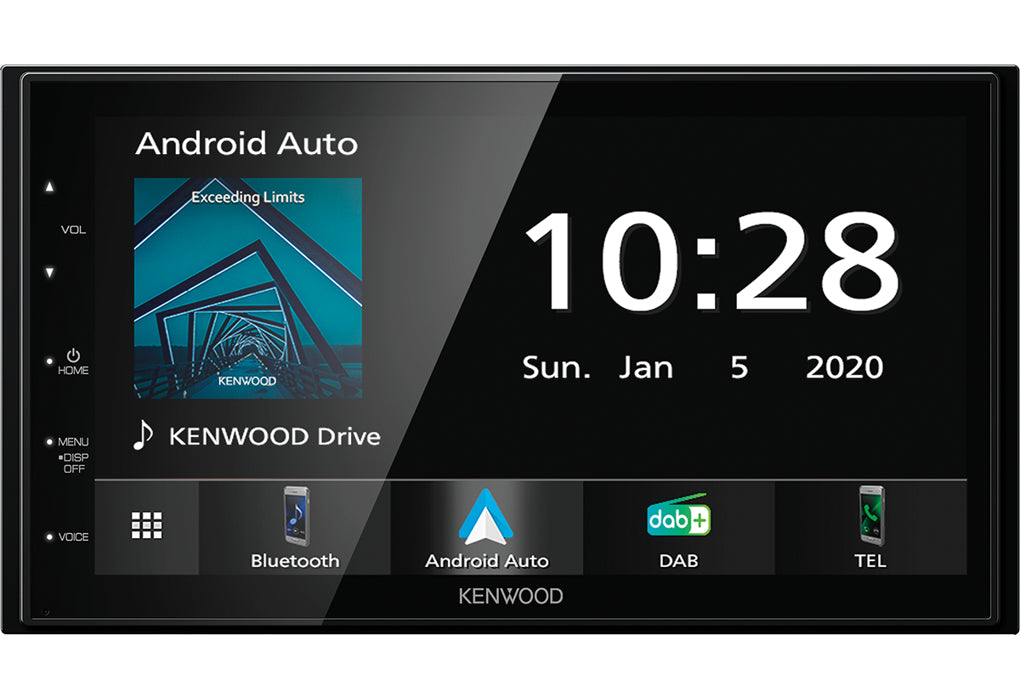 Kenwood Moniceiver DMX5020DABS Sort Bluetooth