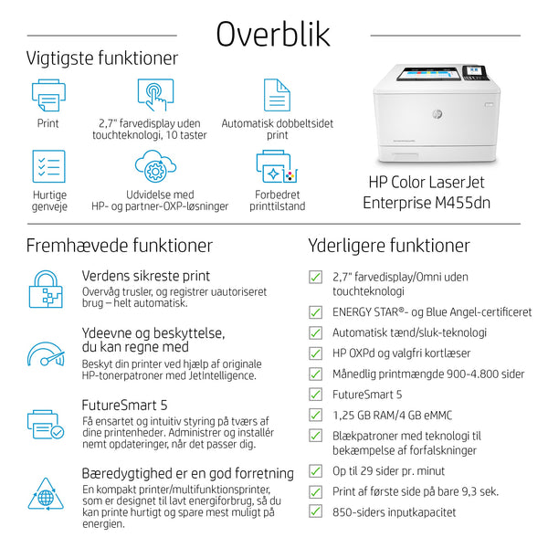 HP Color LaserJet Enterprise M455dn Laser