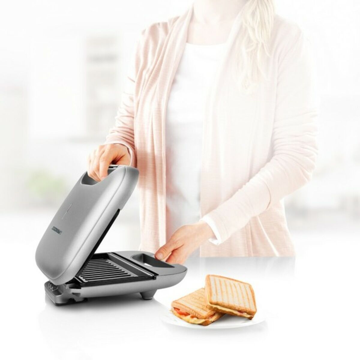 Grill Sandwichrister Princess 01.127003.01.001 Sort Grå 750 W