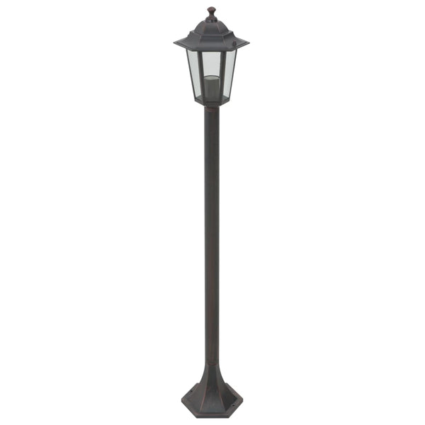 Havestolpelamper 6 Stk. E27 110 Cm Aluminium Farvet