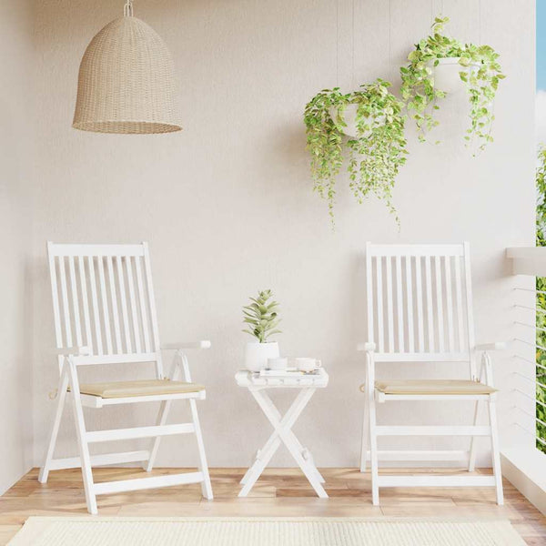 Hynder Til Havestol 2 Stk. 40X40X4 Cm Oxfordstof Beige