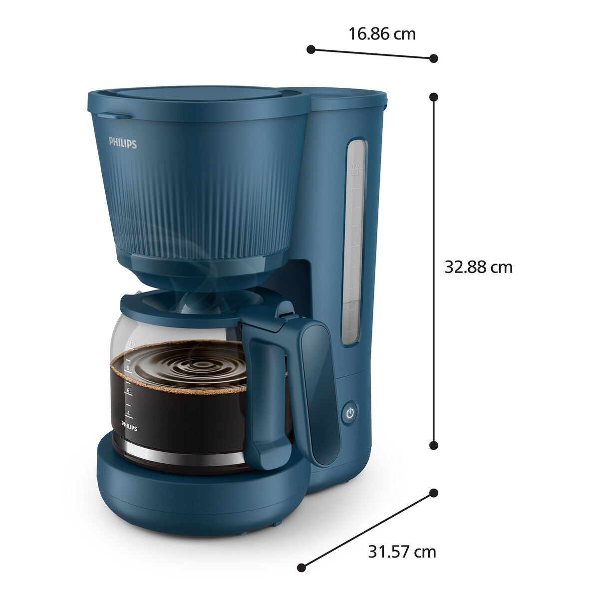 Drip Coffee Machine Philips HD7411/70 Blå 1,3 L
