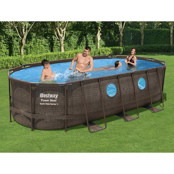 Bestway Power Steel Swim Vista Series Swimmingpoolsæt 549X274X122 Cm