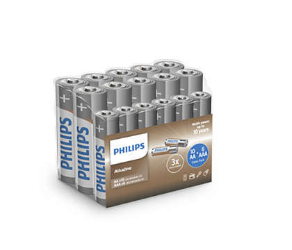 Philips LR036A16F/10 husholdningsbatteri Engangsbatteri AA, AAA Alkaline