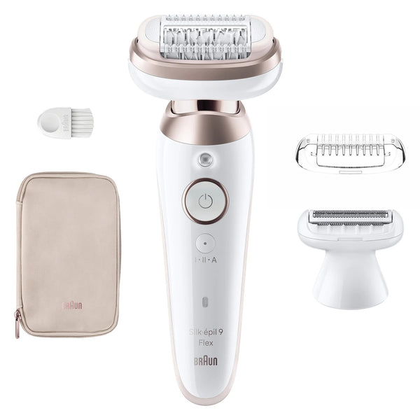 Braun Silk-épil 9 Flex 9-030 3D 40 pincetter Lyserød, Hvid