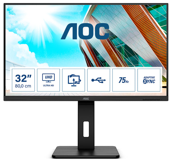 AOC U32P2 31.5 VA 3840 x 2160 (4K) HDMI DisplayPort 60Hz