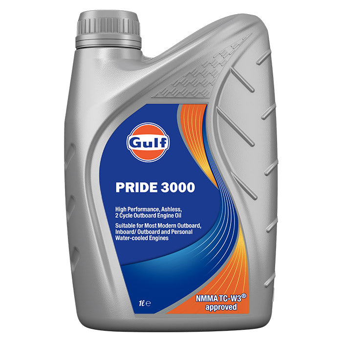 2-takts motorolie 1L til påhængsmotorer - Gulf