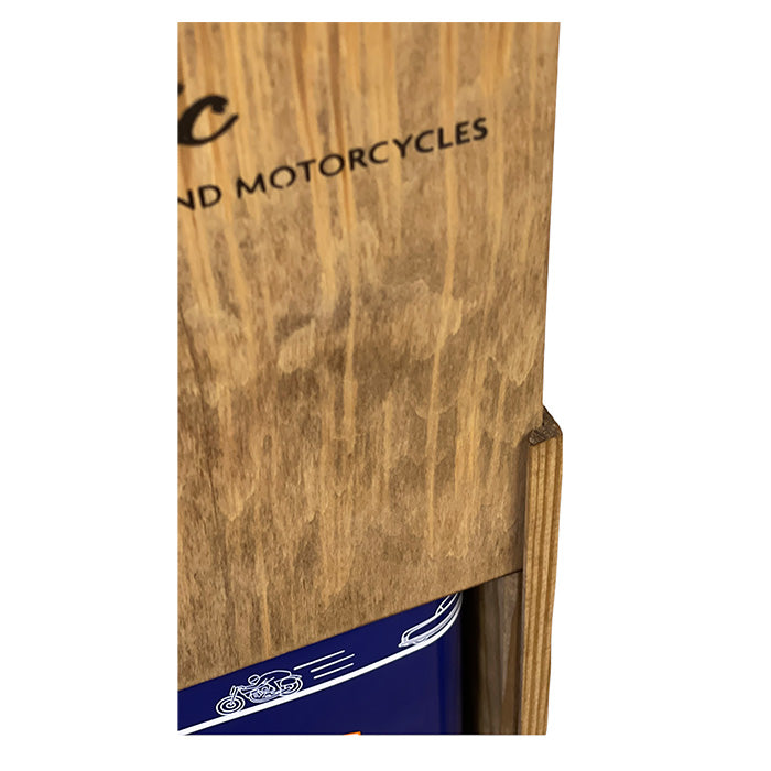 Dekorations- og opbevaringskasse i naturtræ med Gulf-logo - GULF