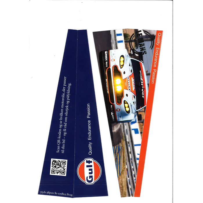 Olietragt i pap til motorolie - engangs, praktisk, nem at bortskaffe - Gulf