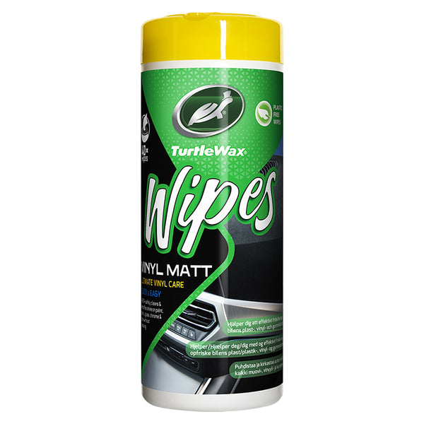 Vinylrensservietter til bil & møbler 40 stk - Turtle Wipes