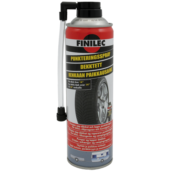 Punkteringsspray 500 ml til dæk over 14 - Finilec