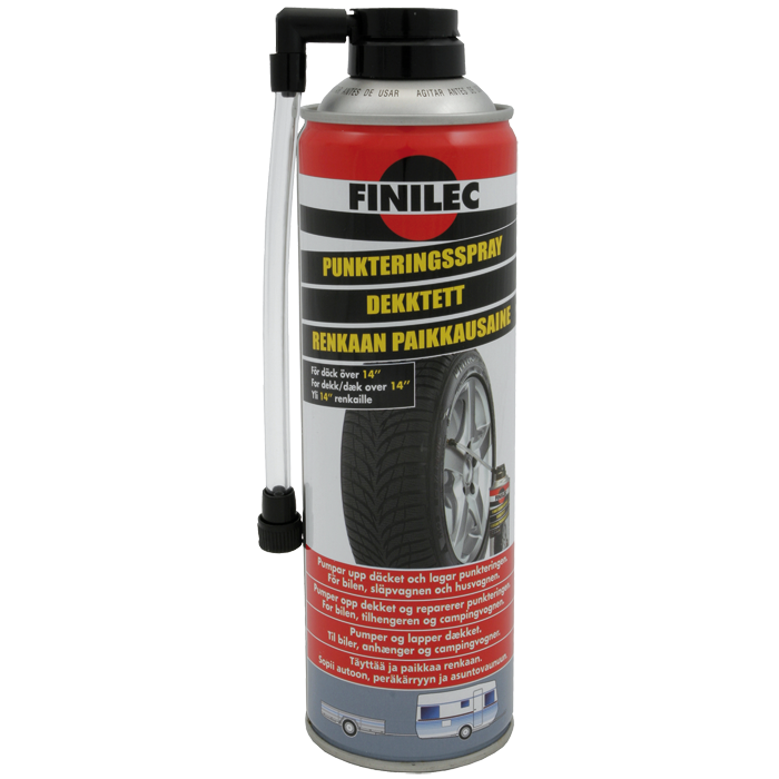 Punkteringsspray 500 ml til dæk over 14 - Finilec
