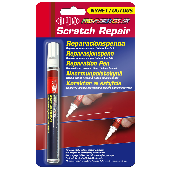 Reparationspen mod lakridser - velegnet til almindelig og metallak, Scratch Repair