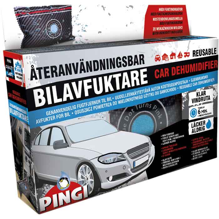 Affugterpude til bil - genanvendelig, indikator og uden lækage - Pingi