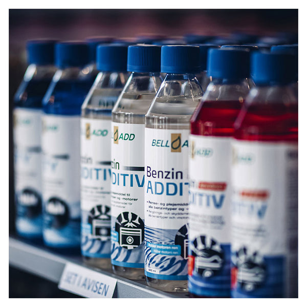 Benzinadditiv 500 ml - rense- og vedligeholdelsesmiddel til benzinmotorer, BellAdd