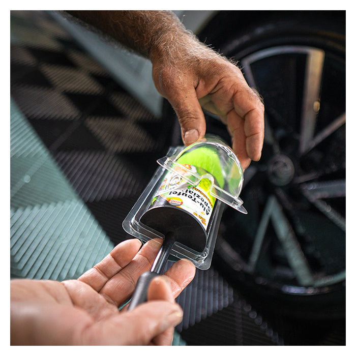 Fælgbørste til bremsestøv og snavs - ridsefri børstehår, ergonomisk greb, 30 cm - Tuga