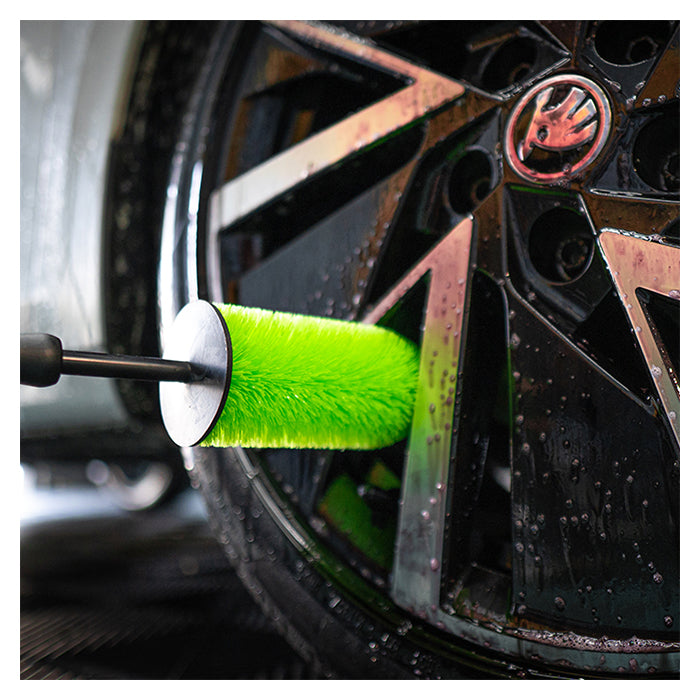 Fælgbørste til bremsestøv og snavs - ridsefri børstehår, ergonomisk greb, 30 cm - Tuga