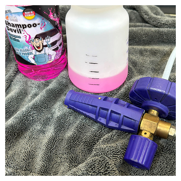 Autoshampoo koncentreret 1 L - Tuga Shampoo-Devil, effektiv rengøring og skum - Tuga