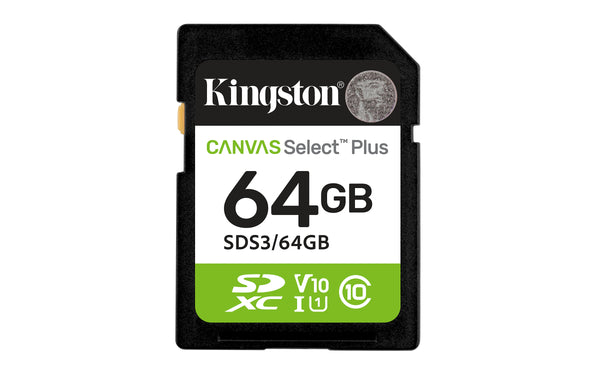 Kingston Technology Canvas Select Plus Gen3 SD 64GB 100 MB/s