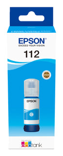 Epson EcoTank 112 Cyan 6000 sider Blækrefill C13T06C24A