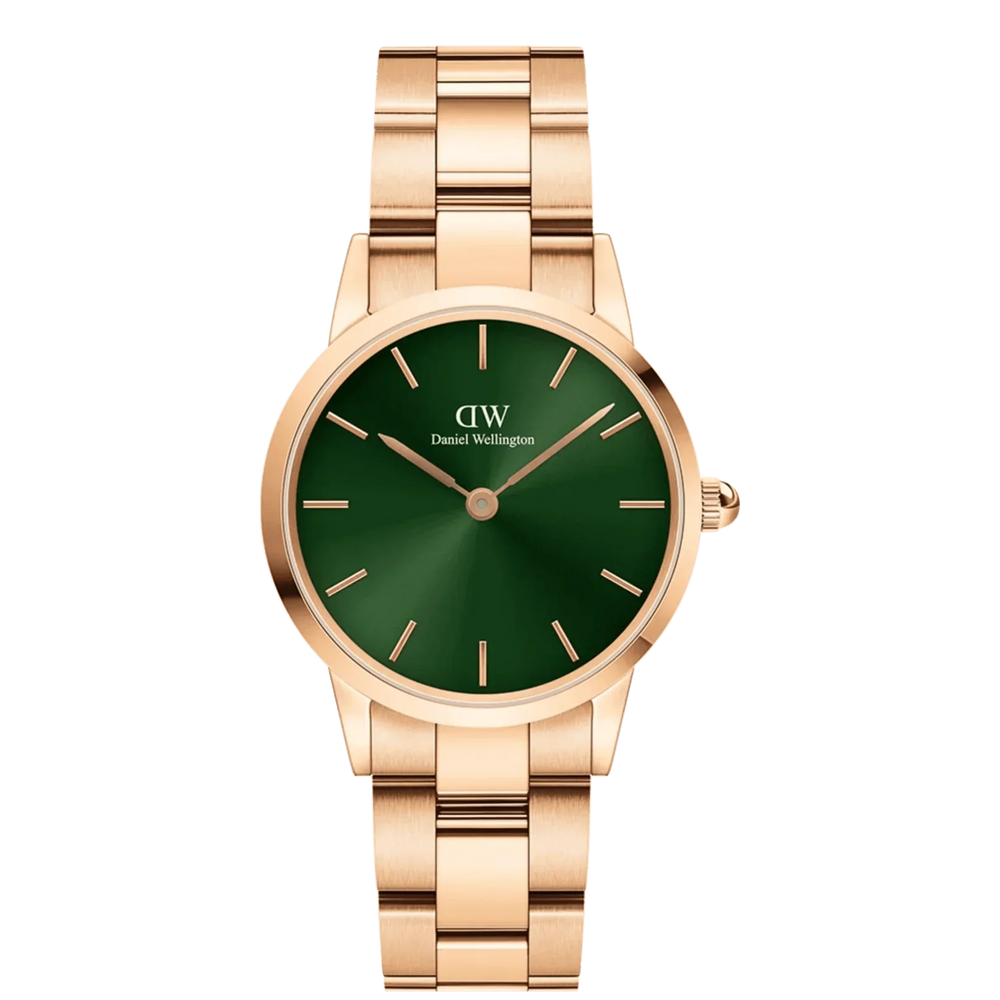 Daniel Wellington dameur roseguld Iconic Link Emerald Dw00100421