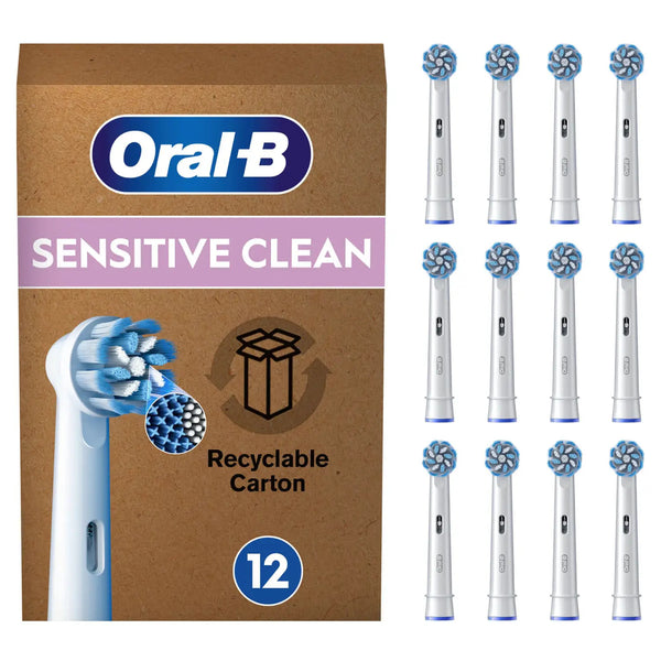 Oral-B Pro Sensitive Clean Brush tips Hvid, 12 stk. Ekstra tandbørstehoveder