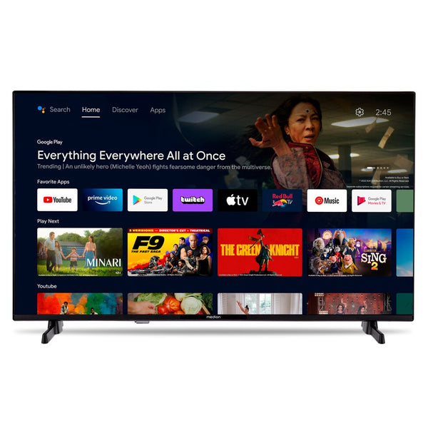 MEDION LIFE P14031 101,6 cm (40) Fuld HD Smart TV Wi-Fi Sort 250 cd/m²