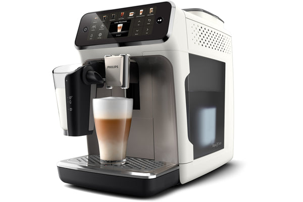 Philips Series 4400 EP4443 Automatisk kaffemaskine Sølv/hvid