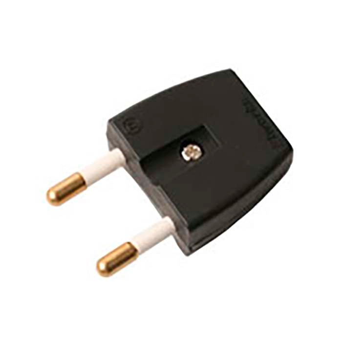 Flad stikprop 16A 250V uden jord sort - S1, elworks