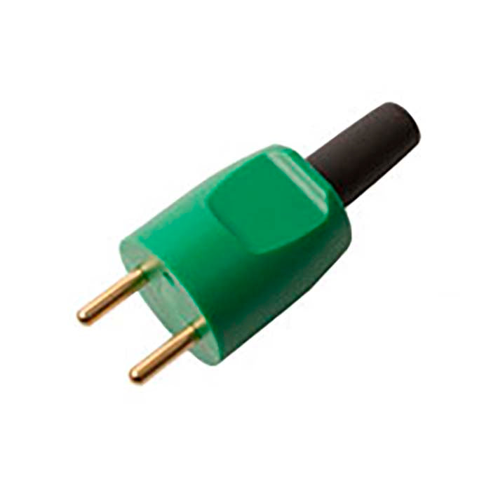 Stikprop S8 10A/250V uden jord forstærket grøn han - elworks