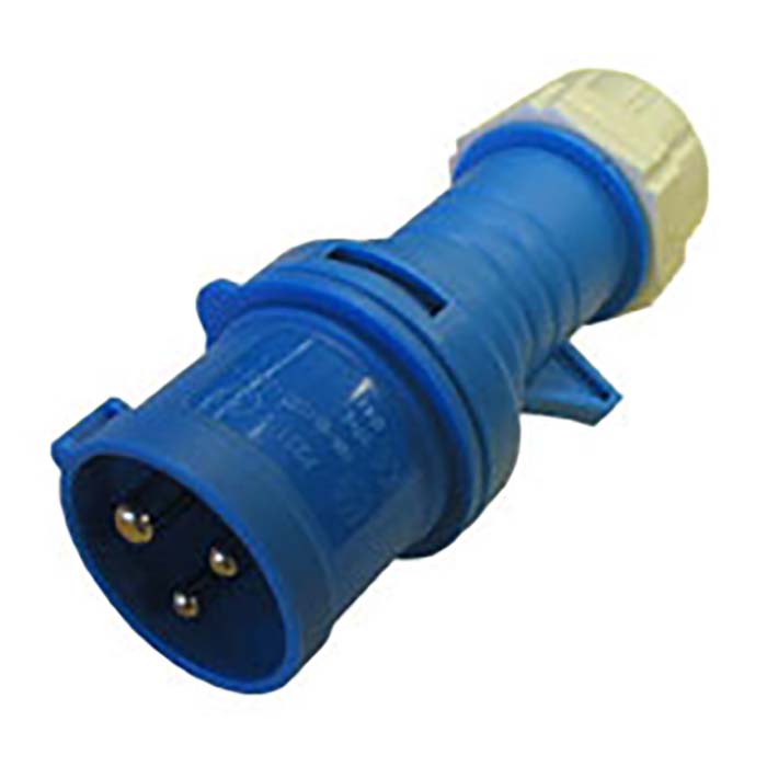 Cee stikprop 16A 250V IP44 blå - robust udendørs stikprop, elworks