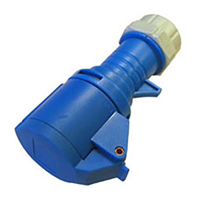 Cee-forlængerledning 16/250V IP44 blå - elworks