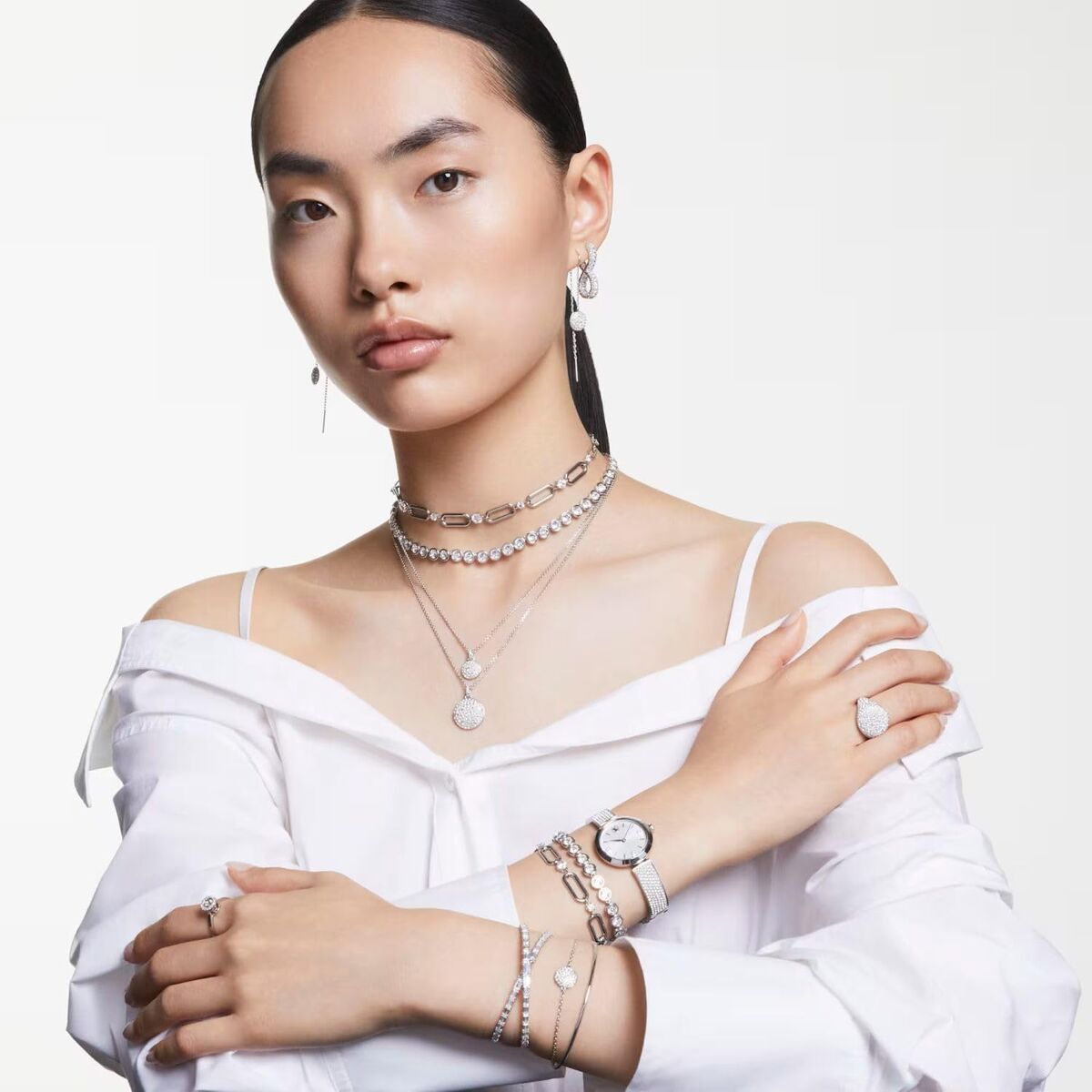 Halskæde til kvinder Swarovski 5683360