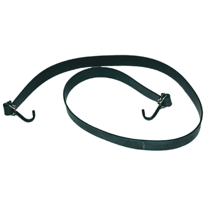 Gummirem 60 cm med metalkroge til fastgørelse - Hold-Fast Rem Netlager