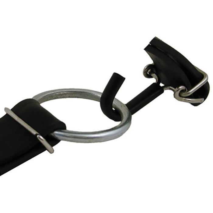 Gummirem 60 cm med metalkroge til fastgørelse - Hold-Fast Rem Netlager