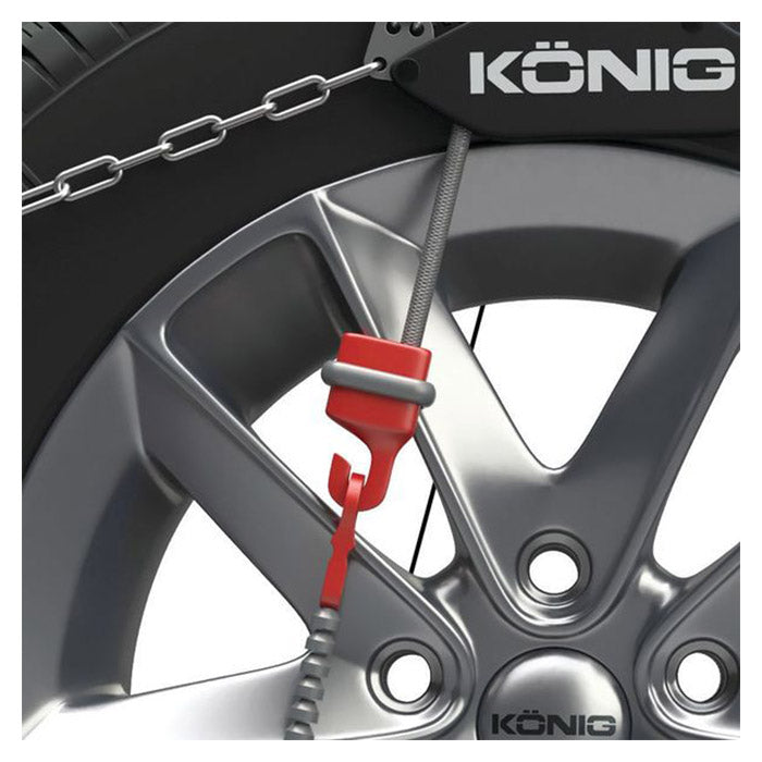 Snekæde CG-9 selvspændende 9 mm diamantmønster til 255/40-19 & 275/35-19 - KÖNIG