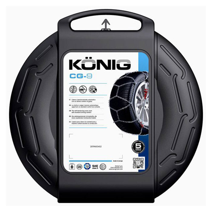 Snekæde CG-9 selvspændende 9 mm til dæk 14-18 - KÖNIG
