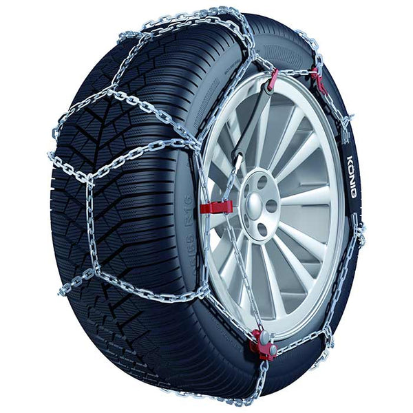 Snekæde 12 mm manuelt stramning til dækstr. 090 (195/80-14 osv.) - KÖNIG