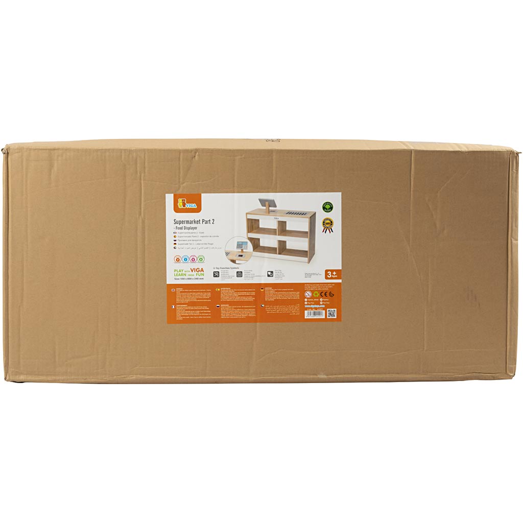 VIGA Købmandsdisk, H: 55 cm, L: 80 cm, B: 44 cm, 1 stk.