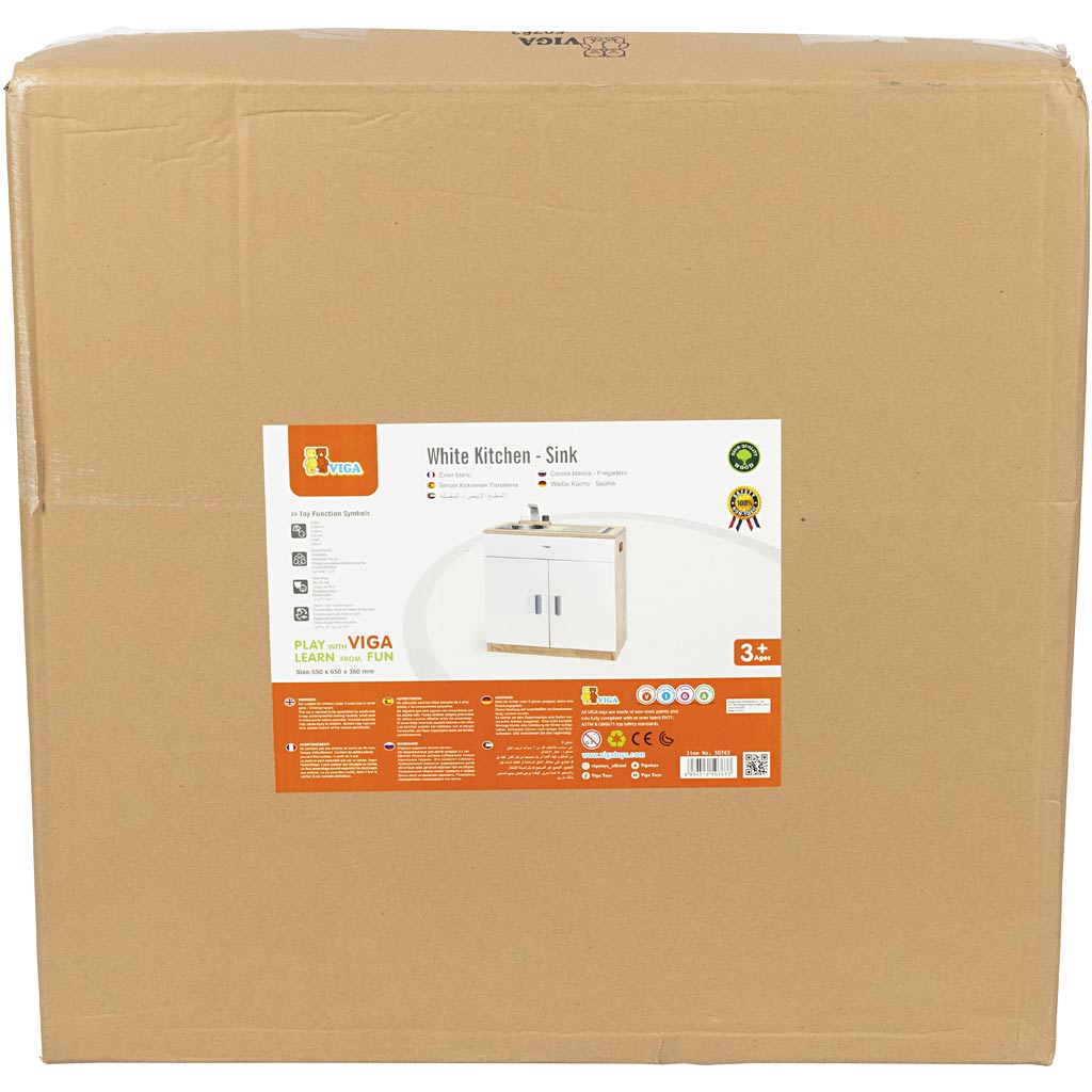 VIGA håndvask, H: 55 cm, D: 36 cm, B: 65 cm, 1 stk.